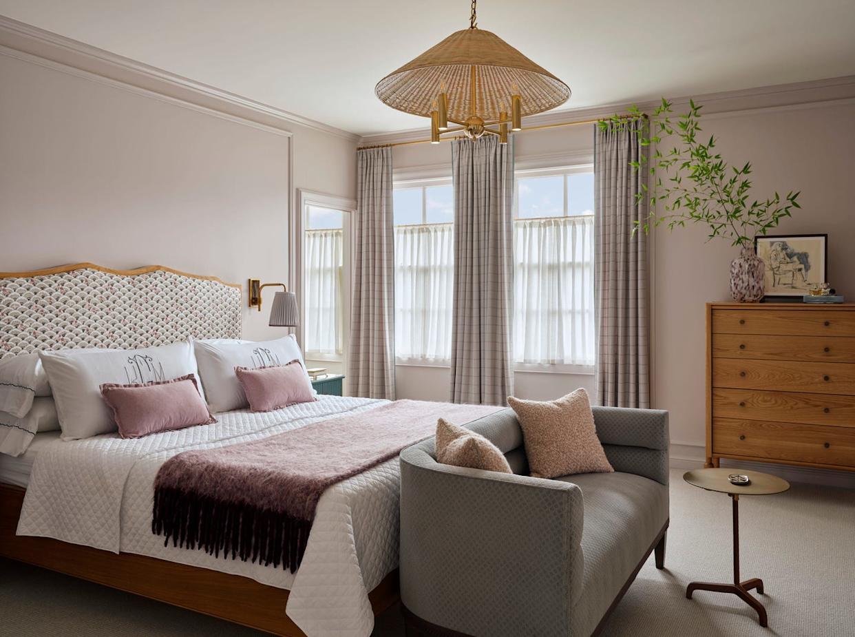 1920s mediterranean revival home in san francisco’s presidio heights designed by palmer weiss interior design. primary bedroom.