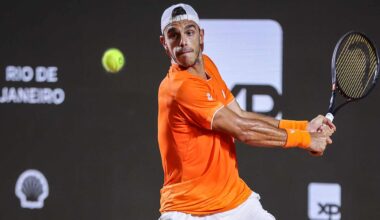 Francisco Cerundolo was forced to retire against Thiago Agustin Tirante on Wednesday in Rio.