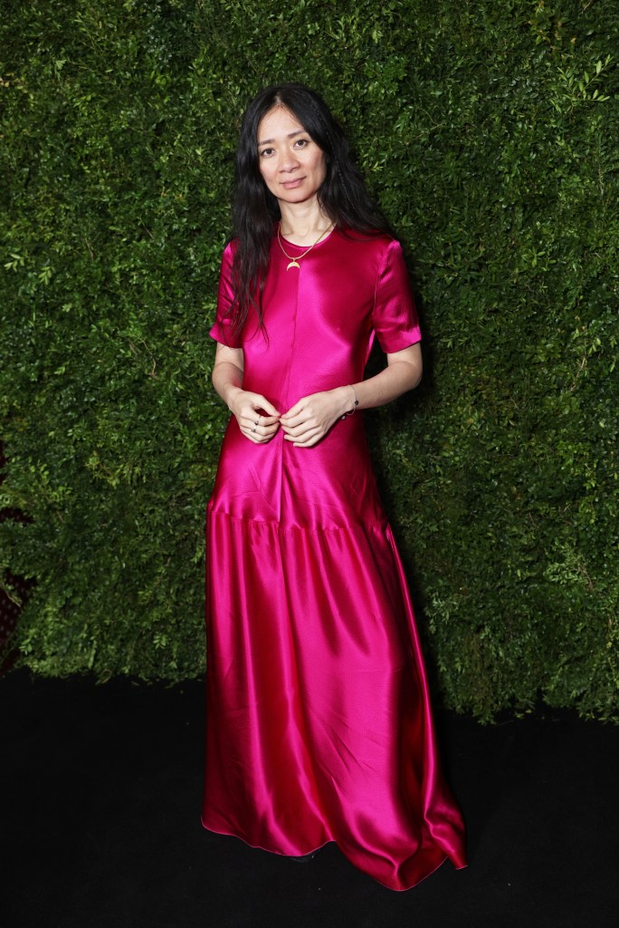 Chloé Zhao attends the 2026 Charles Finch and Chanel pre-BAFTA Party.