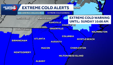 Extreme Cold after snow in South Carolina