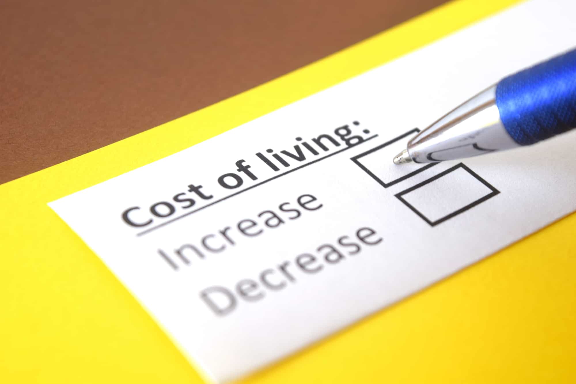 Cost of living adjustment (COLA) prediction