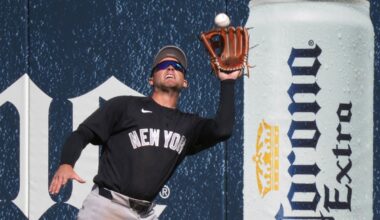 Max Schuemann helps his Opening Day roster case in Yankees outfield