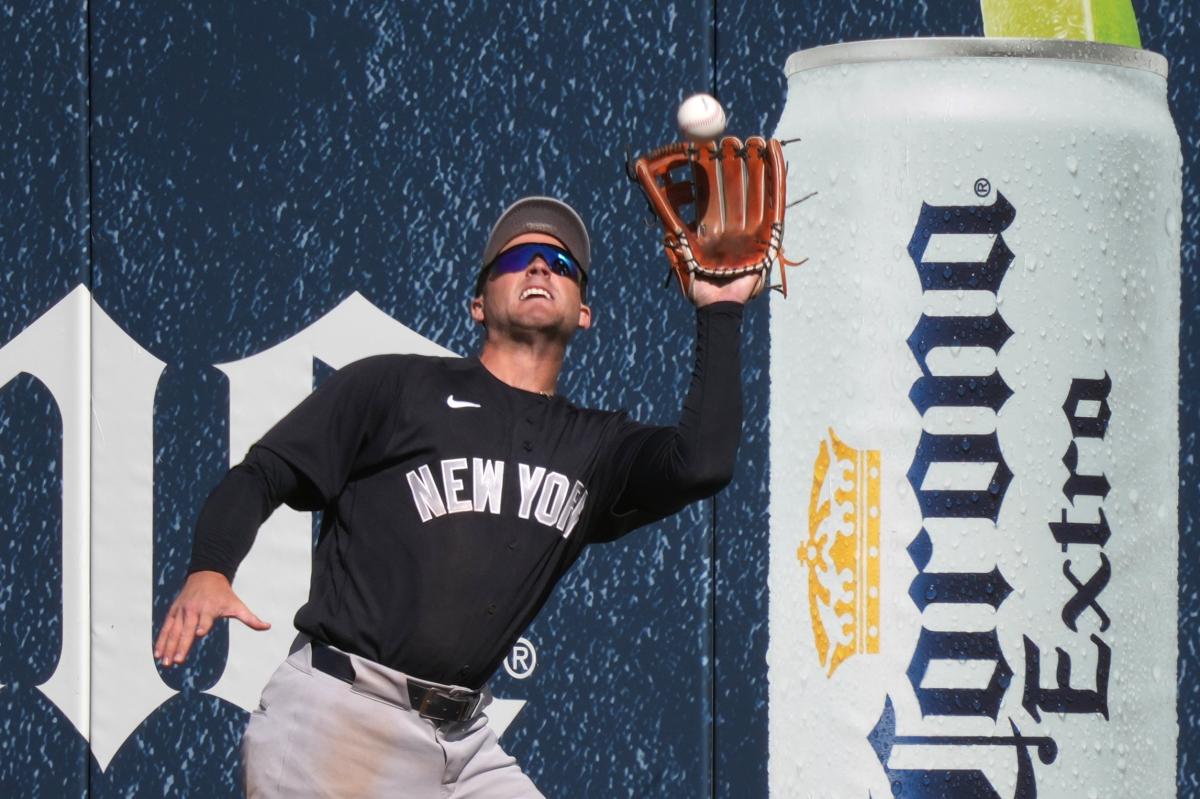 Max Schuemann helps his Opening Day roster case in Yankees outfield