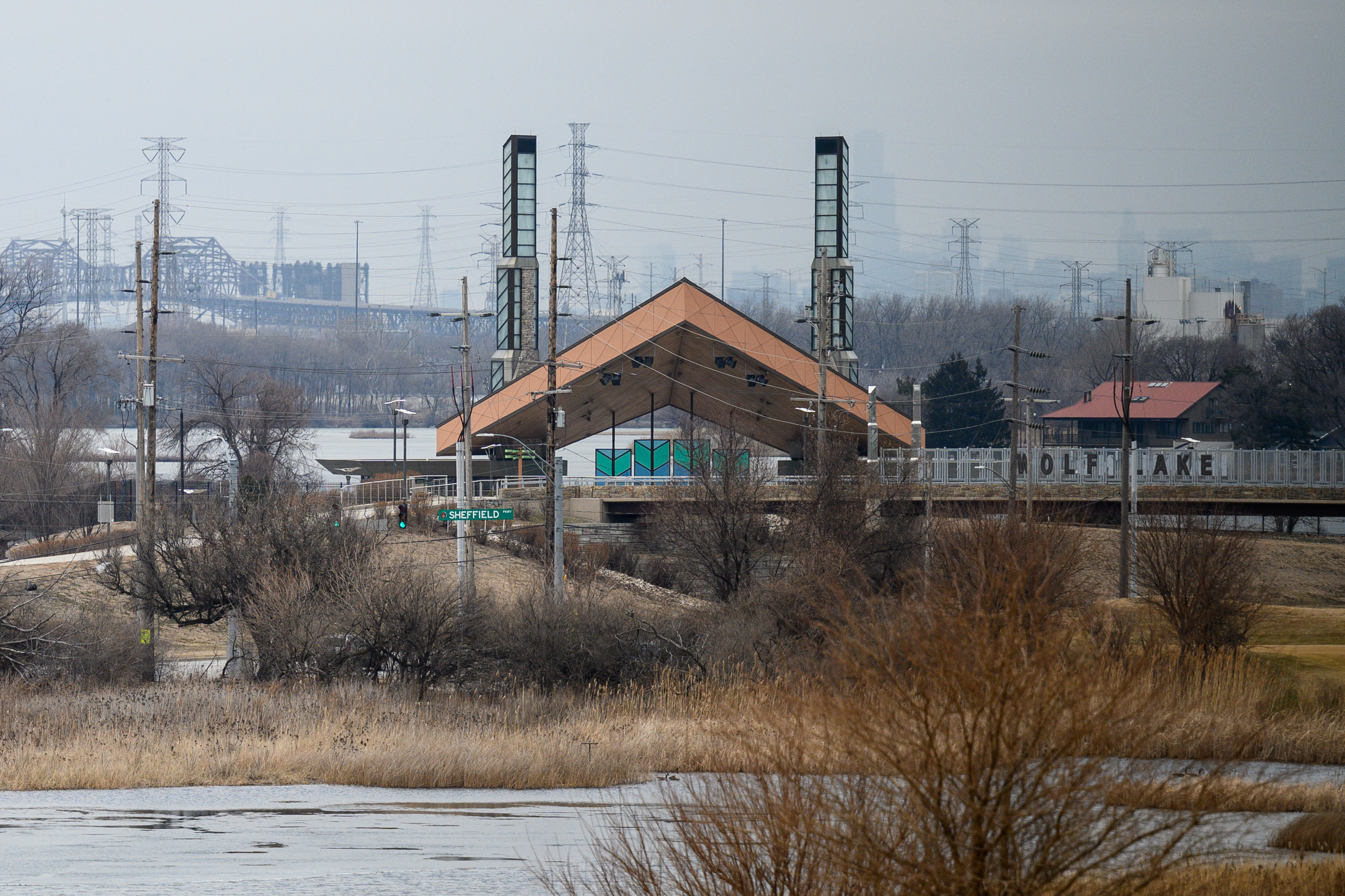 Wolf Lake Memorial Park, seen on Feb. 19, 2026, with...