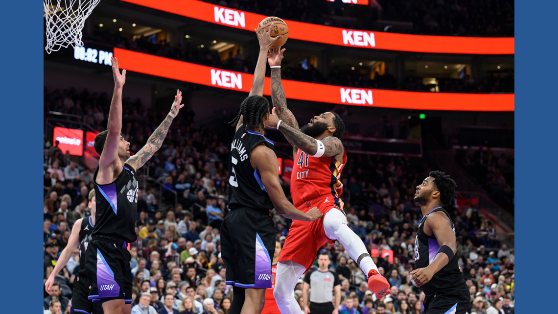 Bey scores 42 points, Pelicans beat Jazz 129-118 to open 2-game set in Utah