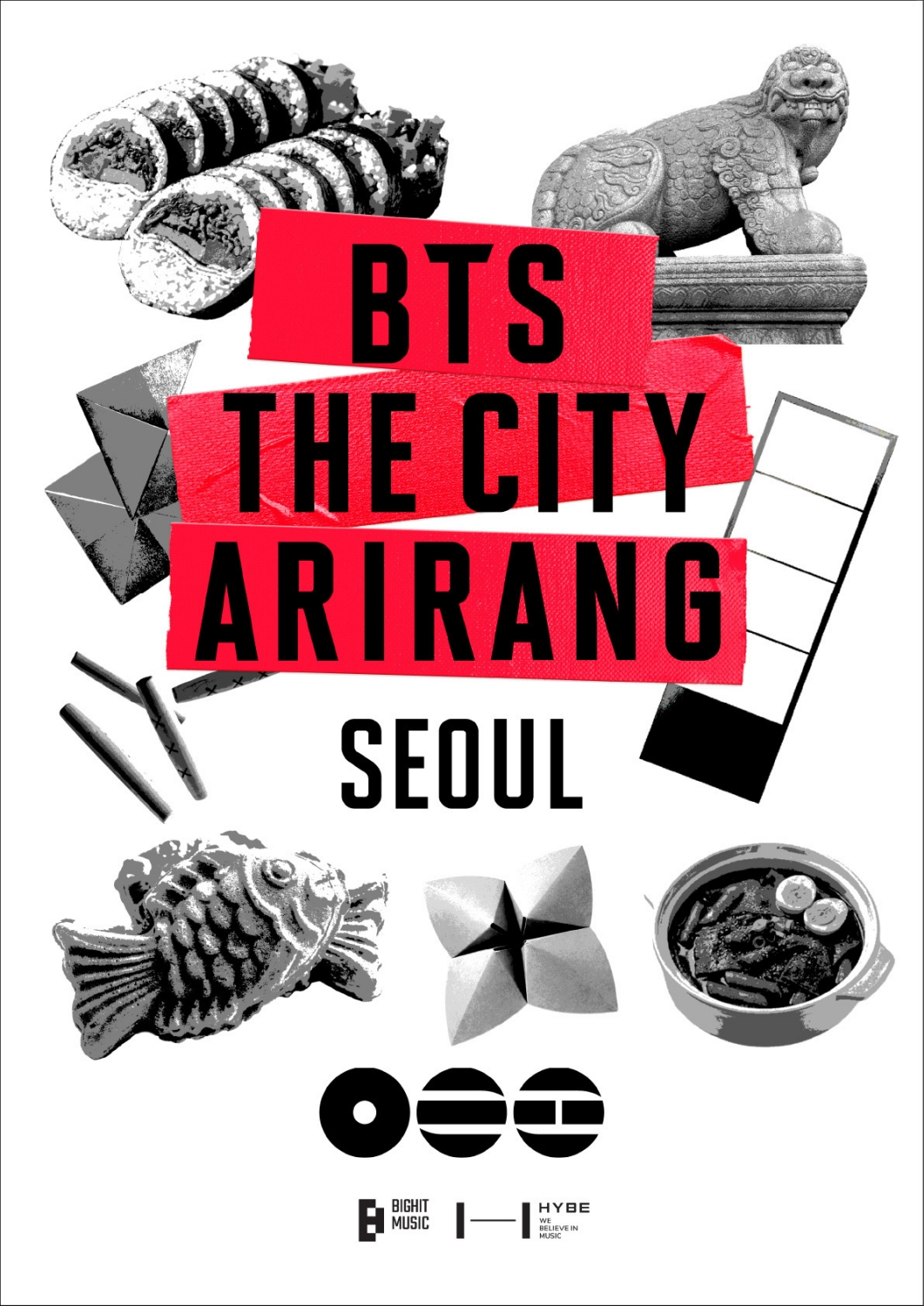 Poster for "BTS the City Arirang Seoul," a citywide festival celebrating the release of BTS's album "Arirang" in March and May [BIGHIT MUSIC]