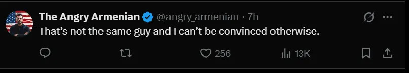 Screenshot from Right Angle News Network's post/X