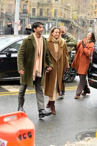 Justin Baldoni and Emily Baldoni in New York Ciy on Feb. 11, 2026 Javier Mateo / BACKGRID