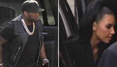 Kim Kardashian, 50 Cent on Set of Eva Longoria's Netflix Film 'The Fifth Wheel'