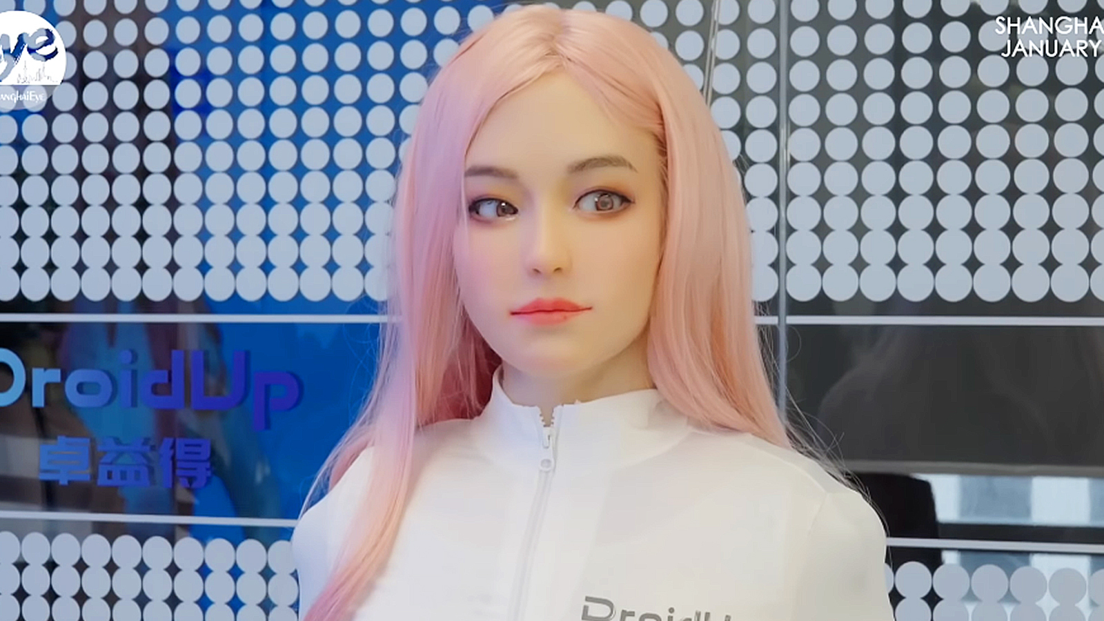 A photo of DroidUp's 'Moya' robot.