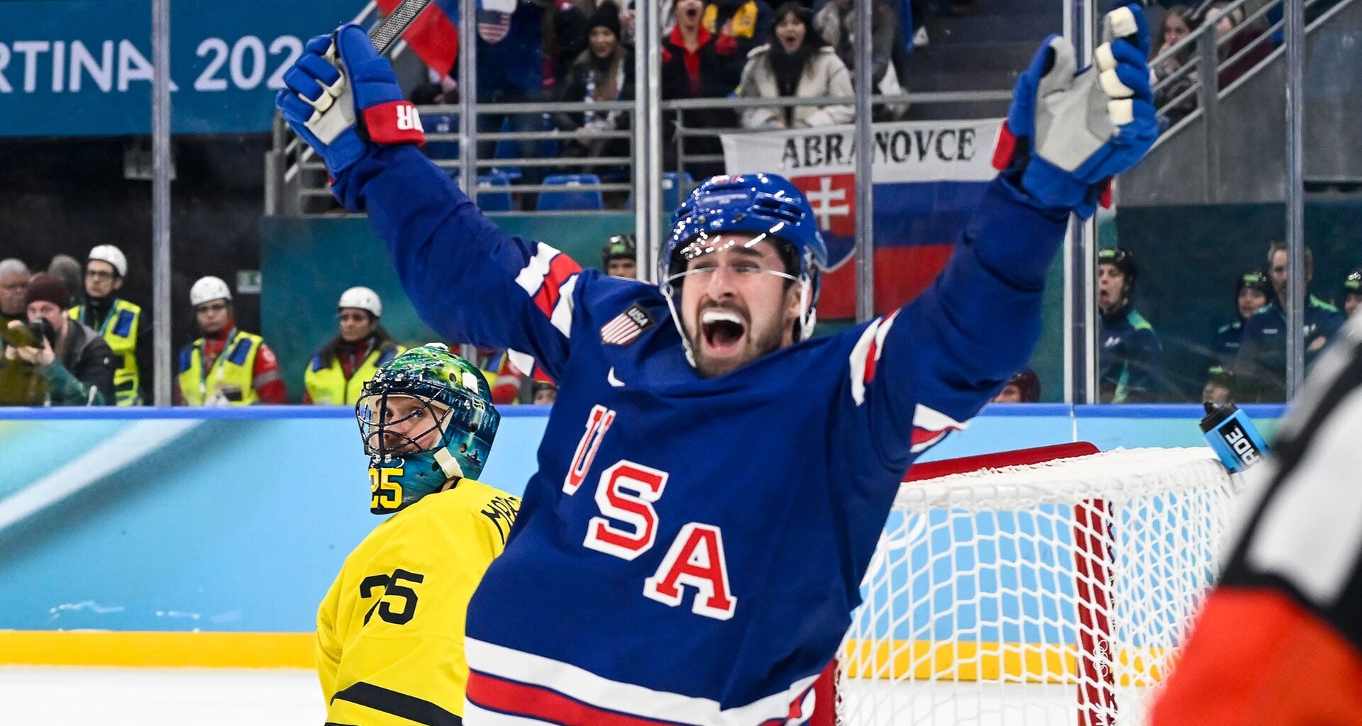 U.S. men's hockey throttles Slovakia, locks in gold medal match with Canada