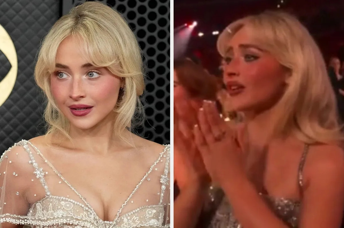 People Are Emotional Over Sabrina Carpenter’s Live Reaction To Not Winning Any Of The Six Grammys That She Was Nominated For Last Night