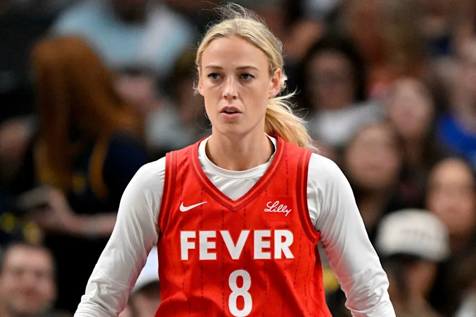 Indiana Fever guard Sophie Cunningham (8).Jerome Miron-Imagn Images