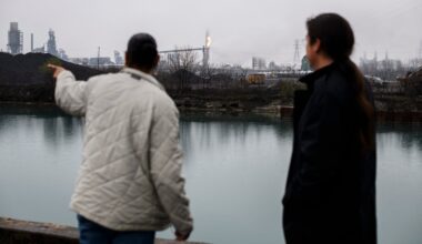 Attorney John Petoskey and activist Theresa Landrum on a tour of hazardous industrial sites in the Detroit Metro area encompassing Southwest Detroit, Delray, and River Rouge, for Earthjustice staff.
