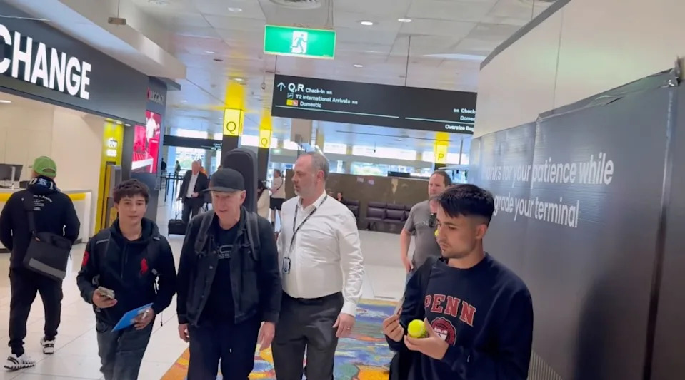 John McEnroe grew frustrated with the fan. Media-Mode / SplashNews.com