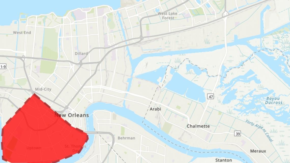 Water main break floods Uptown streets, SWBNO issues boil advisory