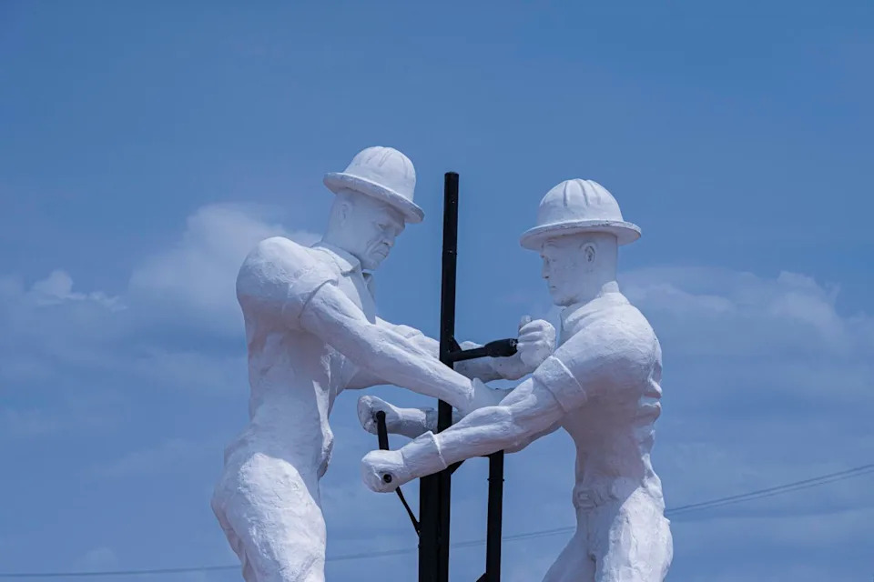 Monument to the oil workers in Cabimas, Venezuela.