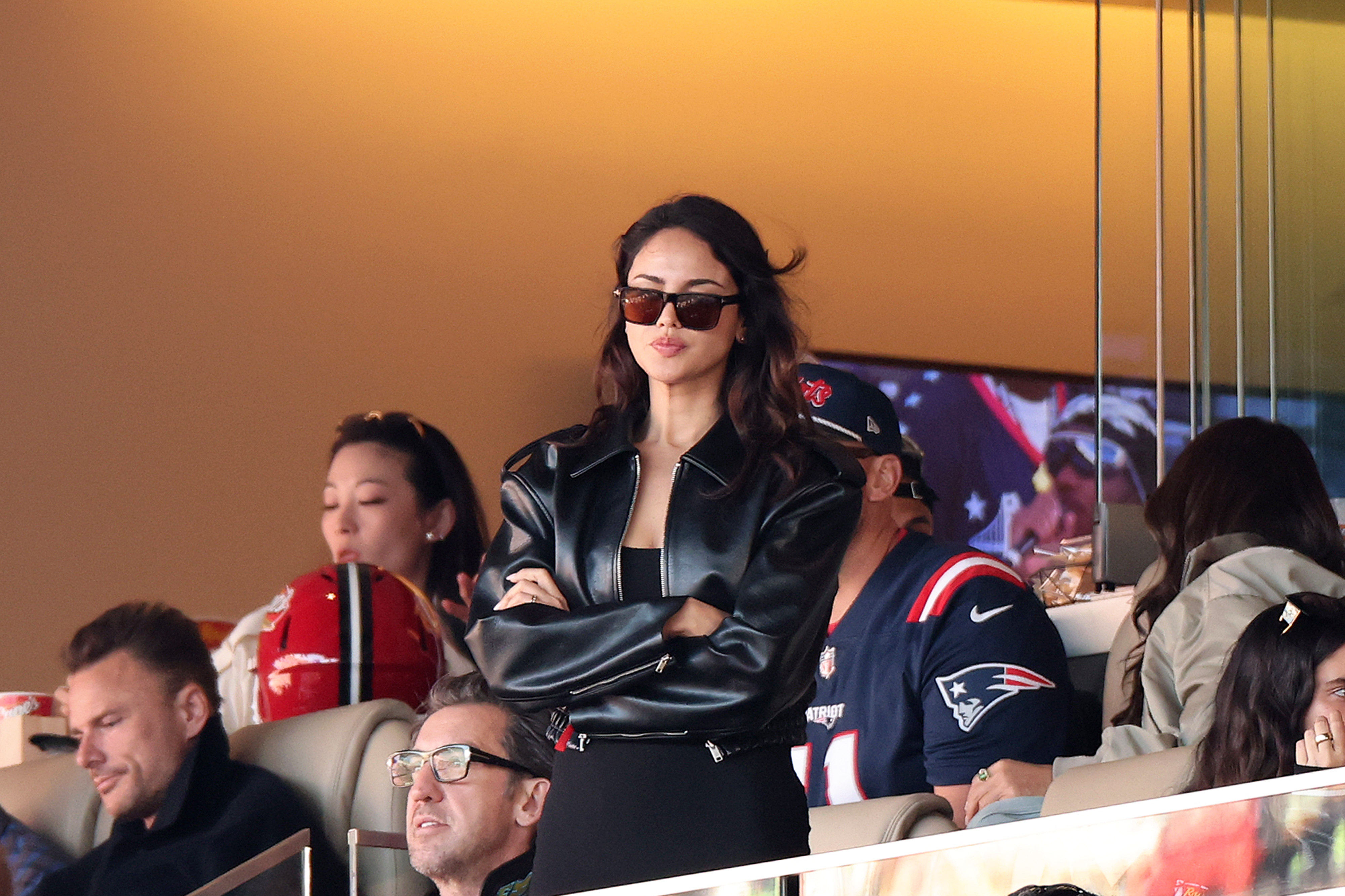 Eiza González attends Super Bowl LX at Levi's Stadium