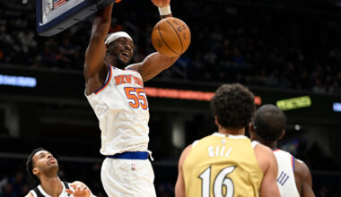 Knicks win 7th straight, crush Wizards 132-101