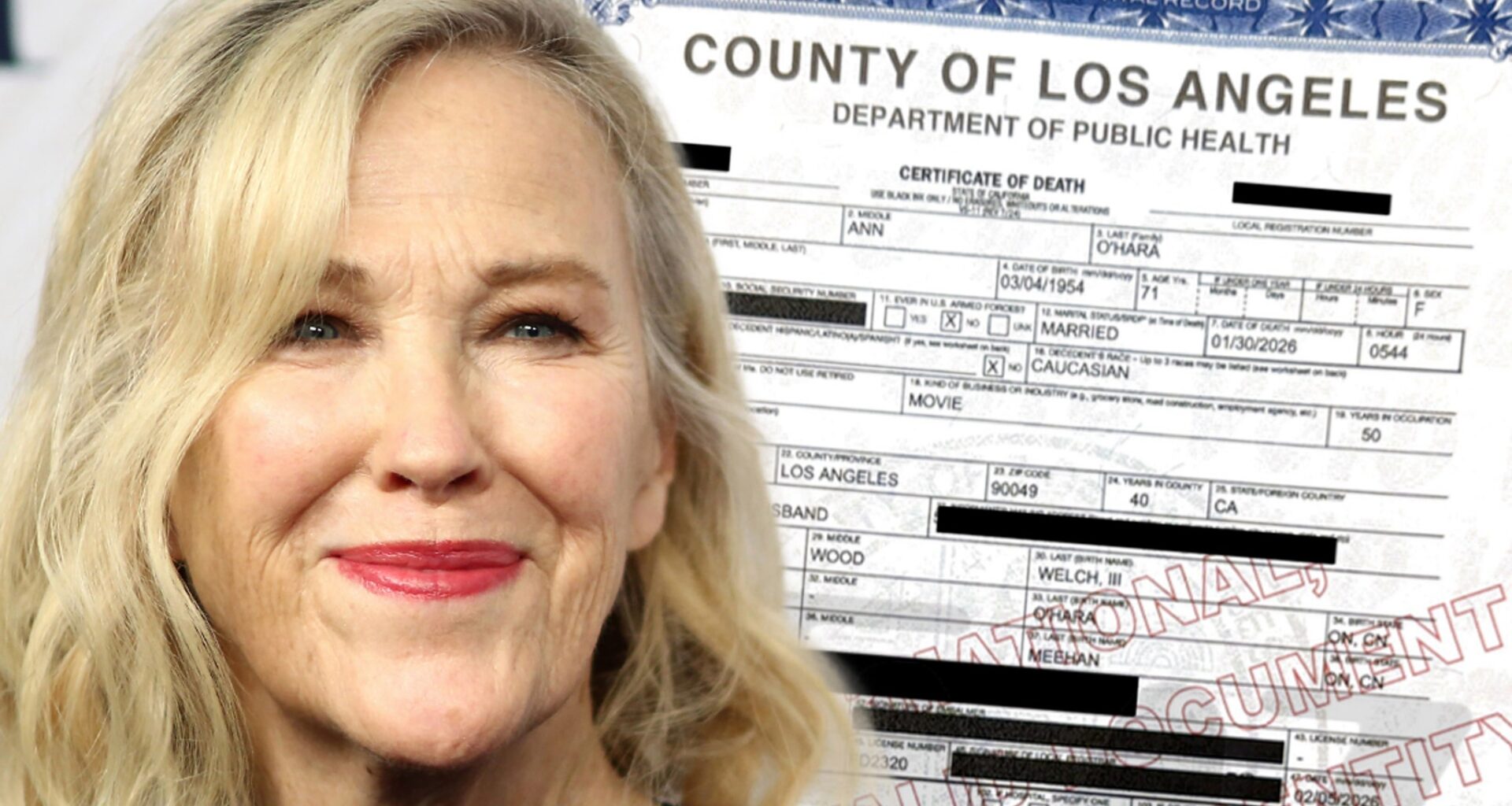 Catherine O'Hara Cause of Death Revealed
