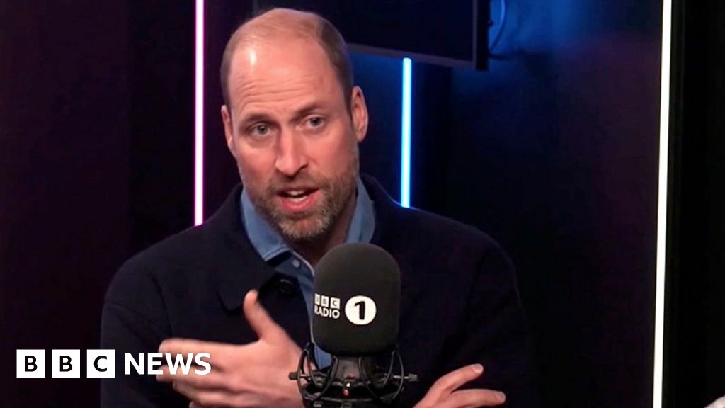 Prince William shares personal message on mental health and male suicide - BBC