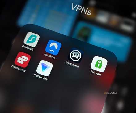 Folder of VPN apps on an iPad mini.