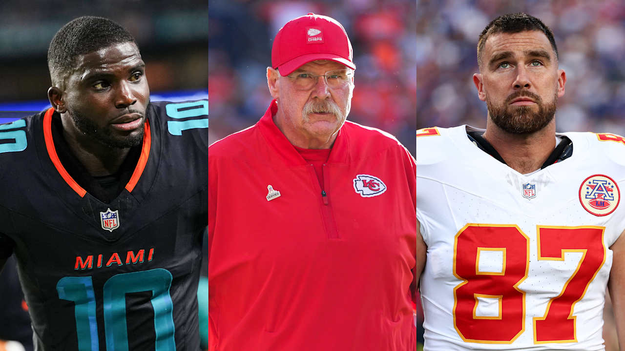 Chiefs have had talks with Travis Kelce; 'nothing happening' with free agent Tyreek Hill