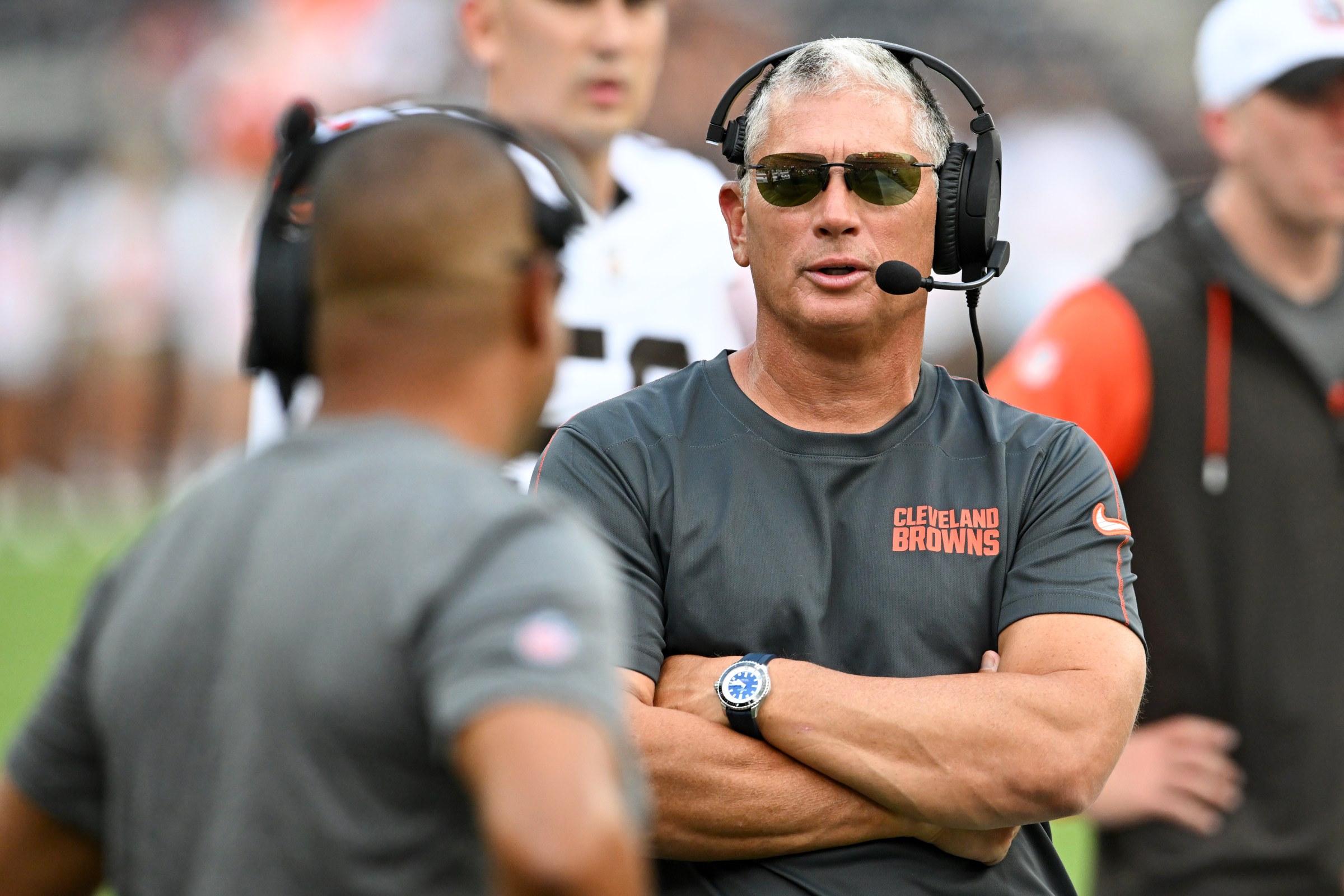 Defensive coordinator Jim Schwartz