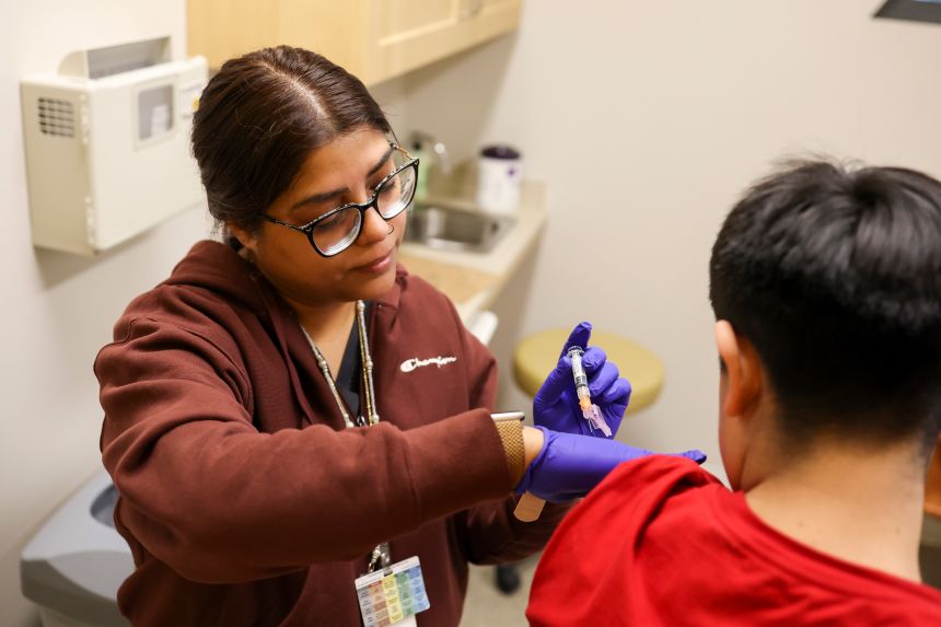 Doctors in Chicago say they've seen vaccination rates go down this year.