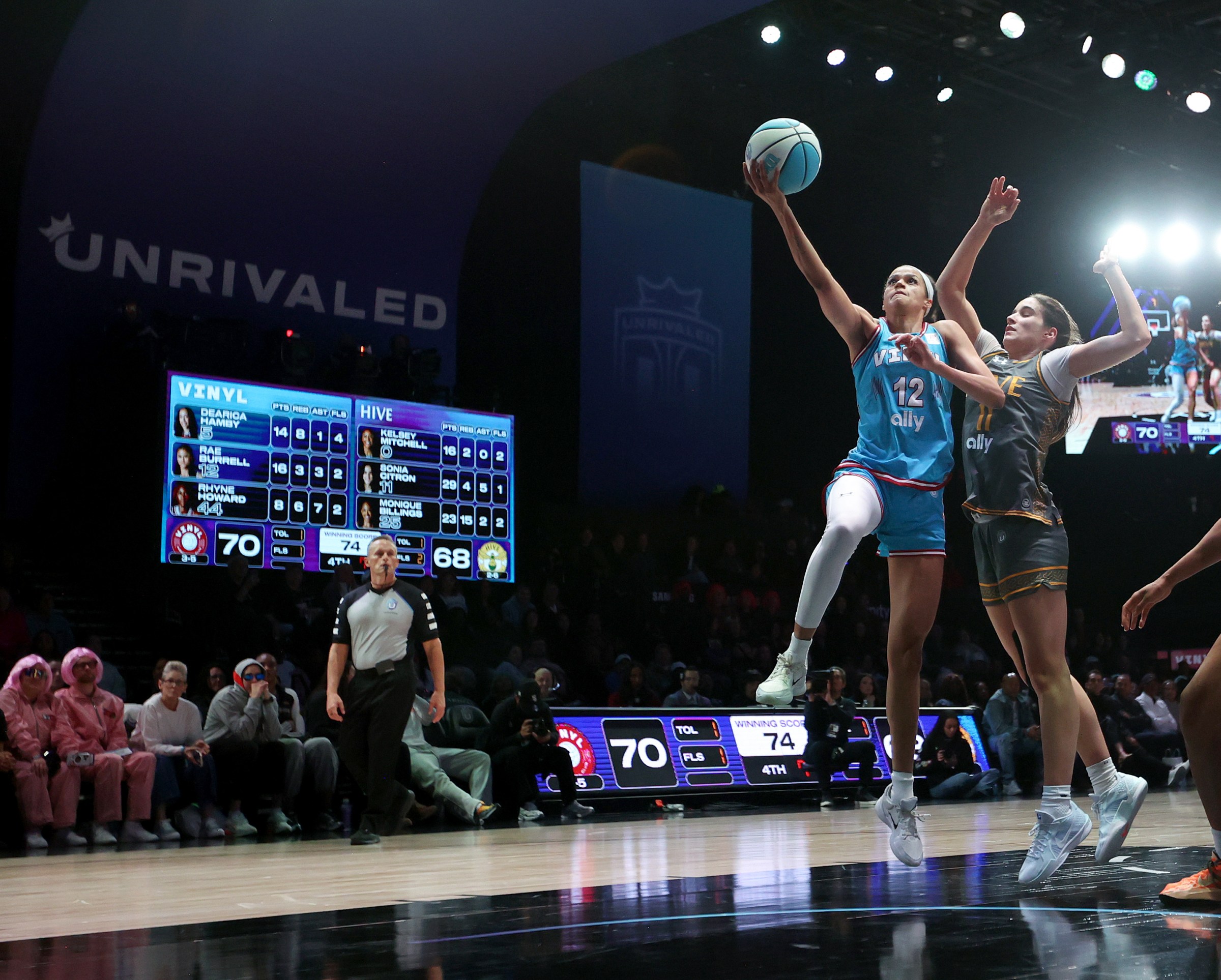 No. 7-seed Rae Burrell vs. No. 6-seed Sonia Cirton.