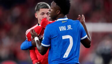 Report: Prestianni Gives Evidence in UEFA Probe Into Alleged Abuse of Vinícius Jr