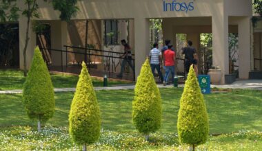 exterior of Infosys campus