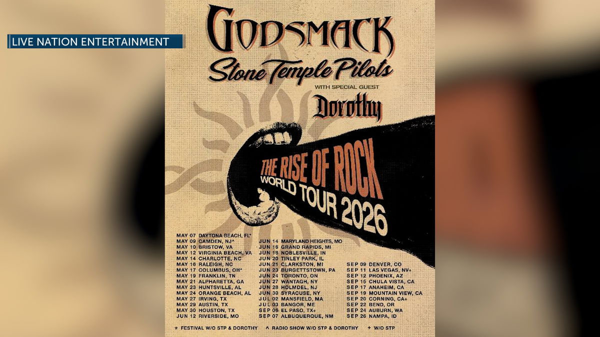 Rock fans, get ready! Godsmack announces "The Rise of Rock World Tour 2026" coming to Hayden Homes