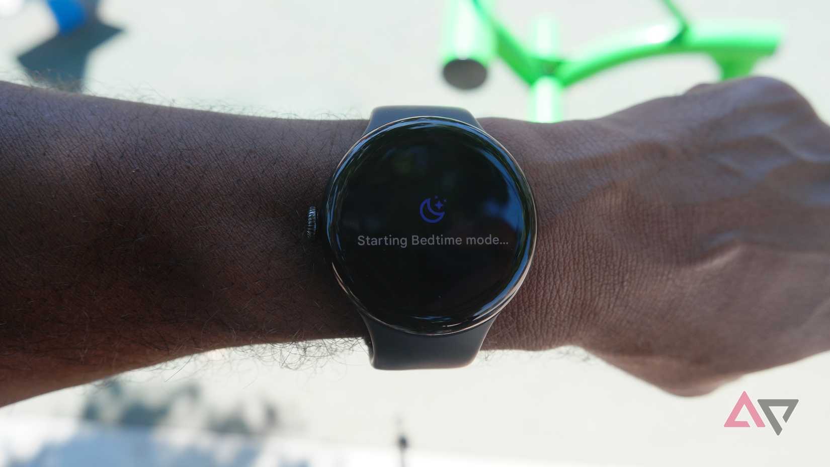 Google Pixel Watch 3 showing Bedtime mode starting