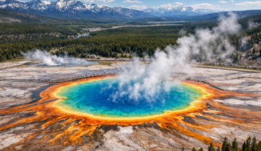 Grand Prismatic Spring in Yellowstone National Park