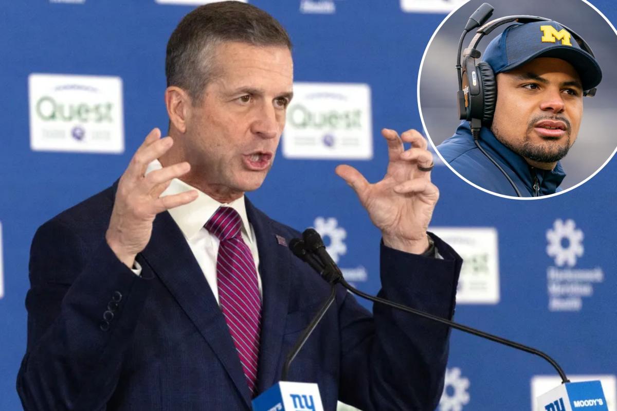 Giants' John Harbaugh hiring coach who worked for his brother Jim