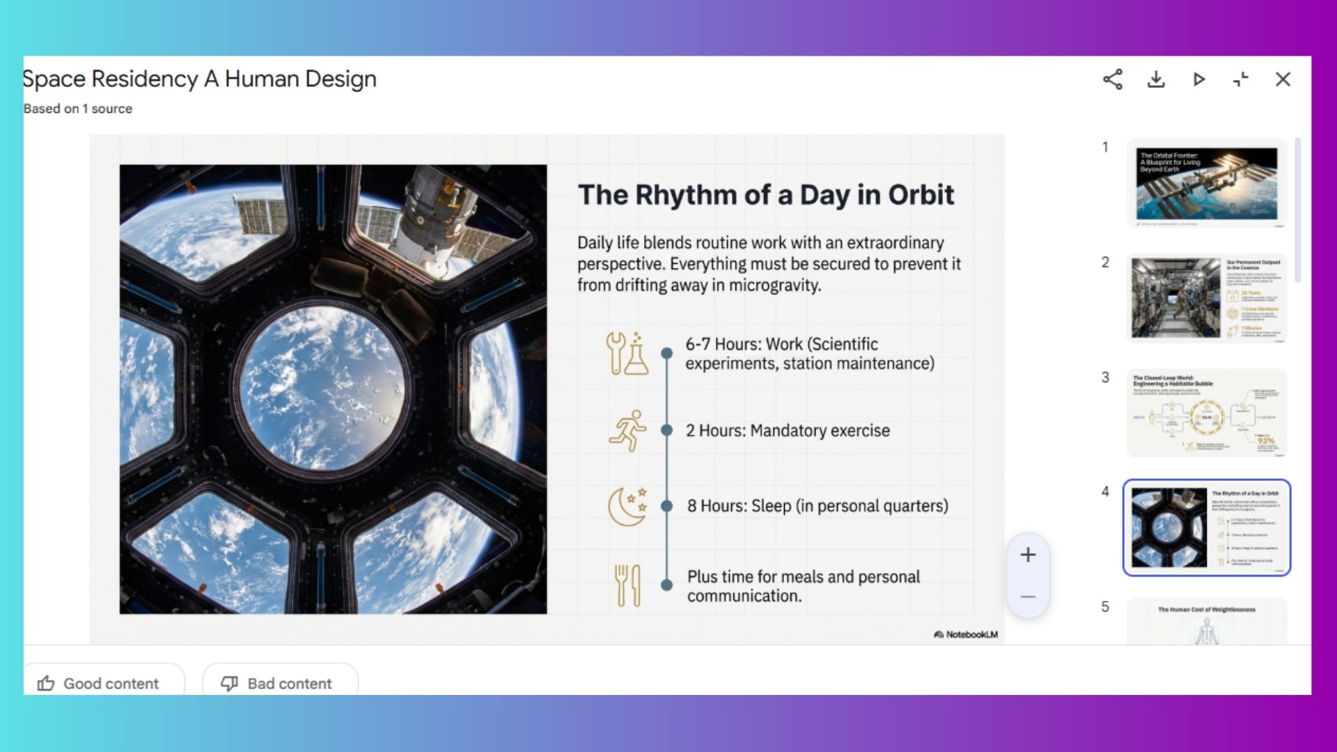 NotebookLM presentation
