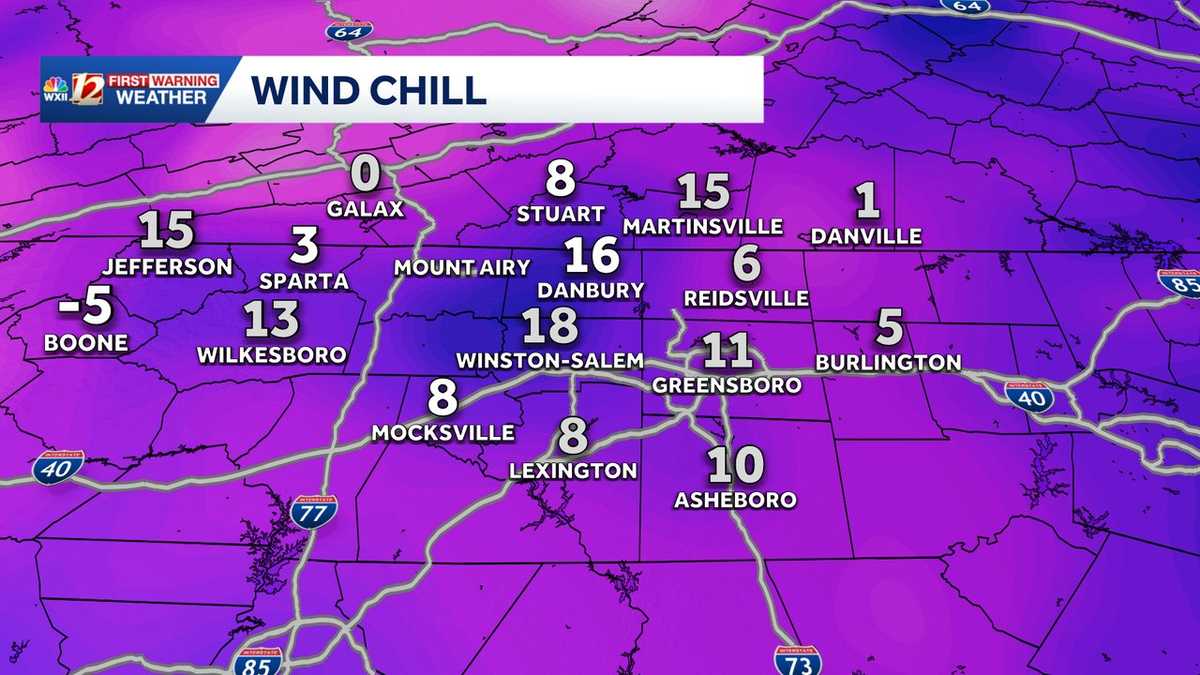 Big snow on the ground and cold alerts in North Carolina