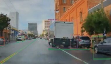 Photo of a Hayden AI camera at work.