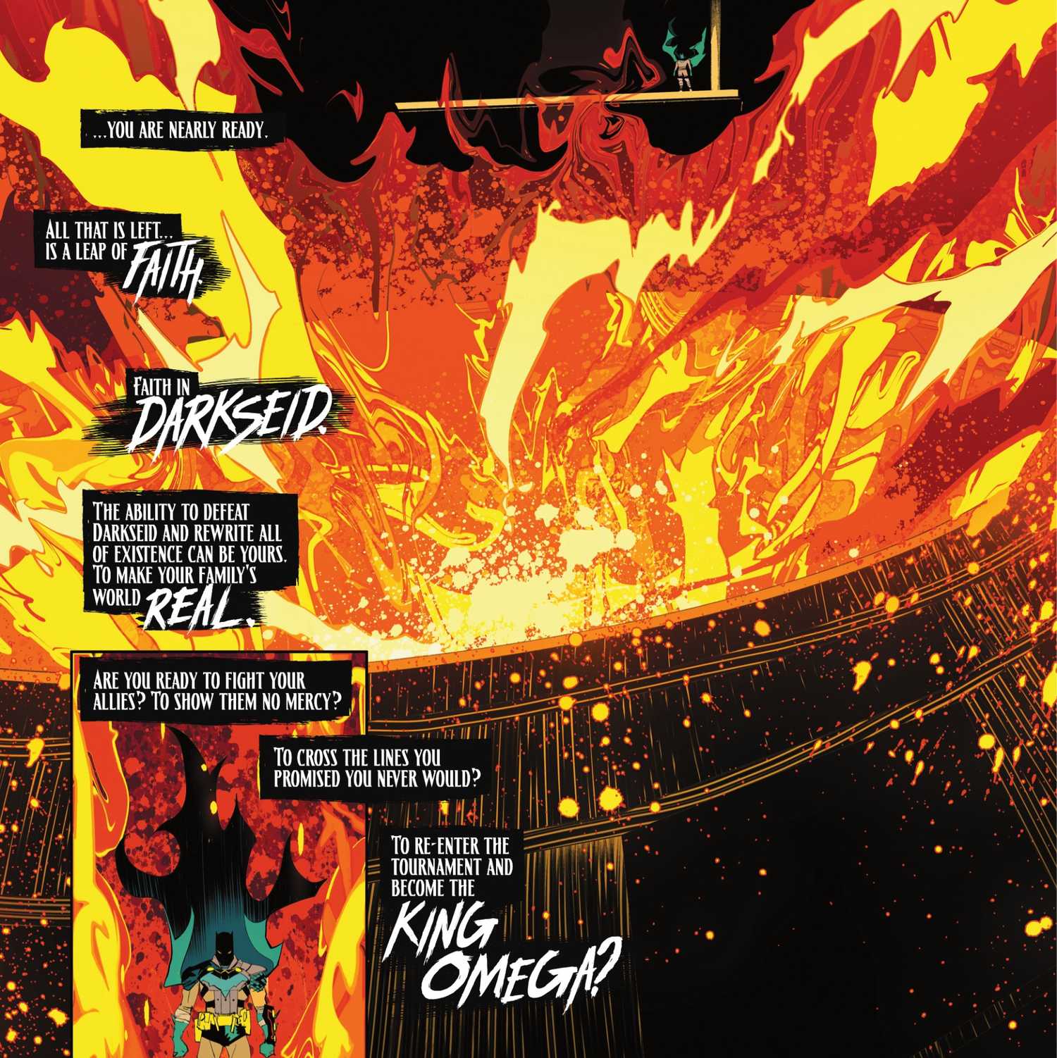 Heart of Apokolips with Batman in Knightfight #4