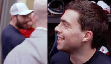 Hendrix Lapierre credits Tom Wilson’s one-year-old son Teddy for getting him out of his slump: ‘He’s been doing a couple pregame pump-up speeches for me’