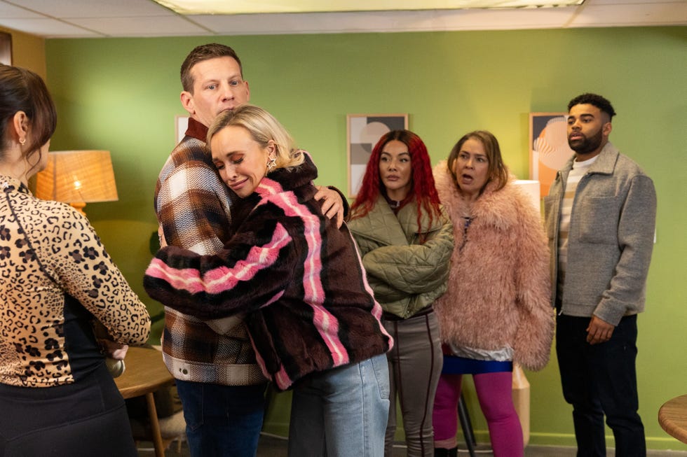 Mercedes McQueen, John Paul McQueen, Goldie McQueen, Myra McQueen and Prince McQueen in Hollyoaks mercedes mcqueen, john paul mcqueen, goldie mcqueen, myra mcqueen and prince mcqueen in hollyoaks