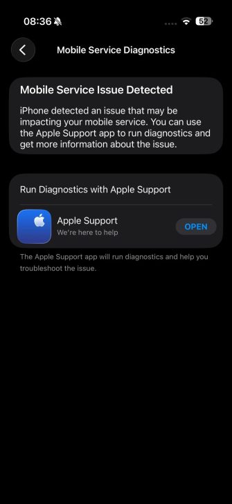 First case of iPhone Air's C1X 5G modem failure
