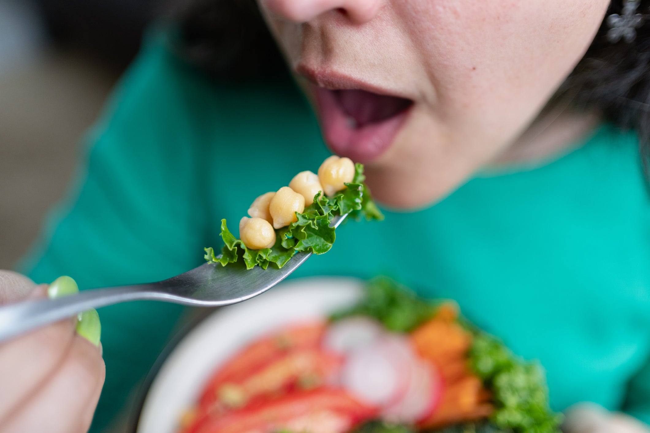 Leafy greens and legumes like garbanzo beans are two magnesium-rich foods