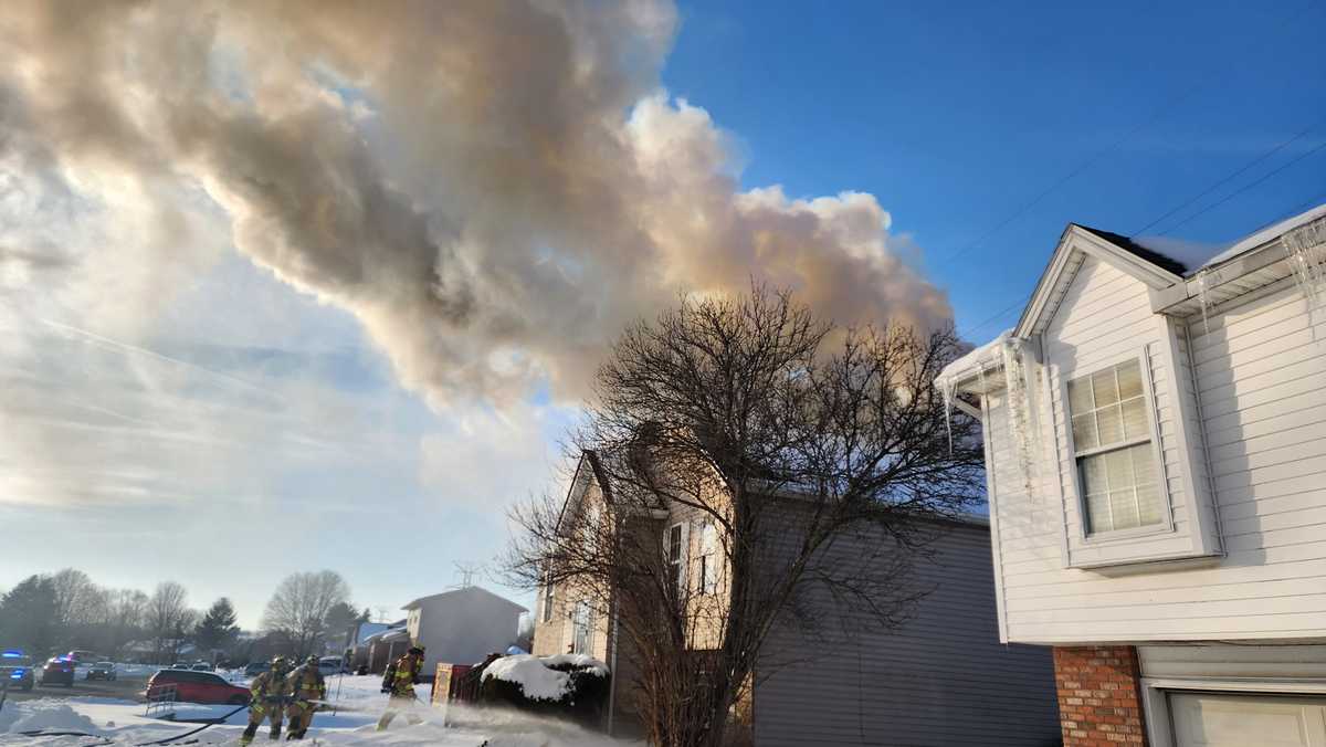 Woman dead after massive fire at Trenton house, 2 firefighters hurt