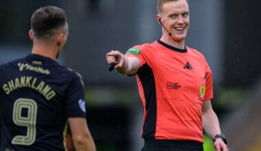 Referee Duncan Nicolson