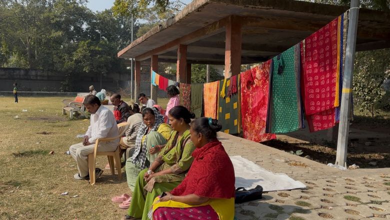 Residents in Raghubir Nagar say they were forced to wash their clothes in dirty water after spending five days without a single drop.