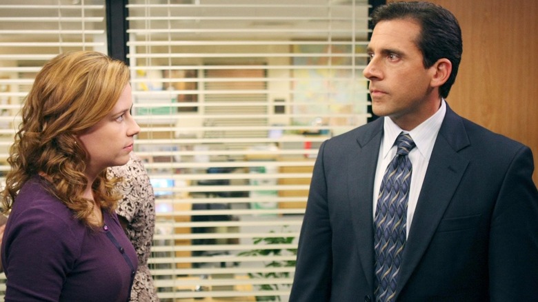 Michael Scott in the Conference Room with Pam on The Office