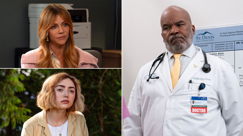 Morgan in High Potential, Maddie in School Spirits, Ron in St. Denis Medical