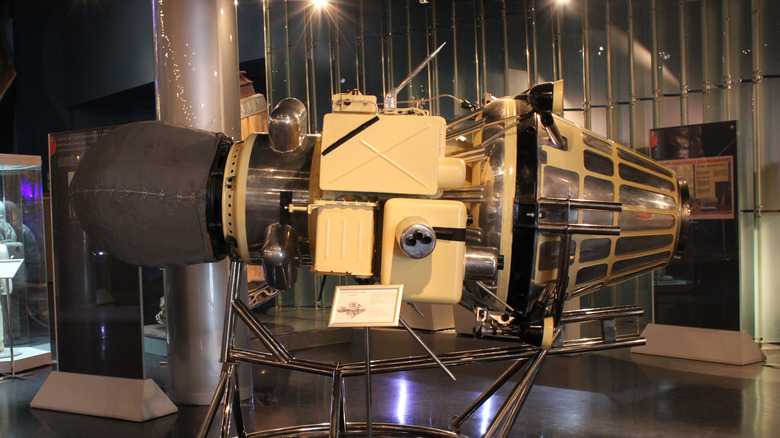 A replica of Luna 9 at the Memorial Museum of Cosmonautics in Moscow, Russia
